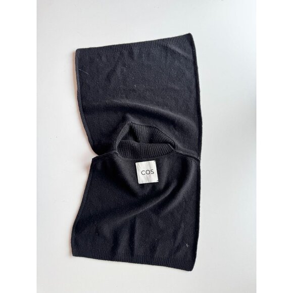 COS Black 100% Cashmere Knit Turtleneck Dickey Bib Sweater, One Size - Picture 6 of 11